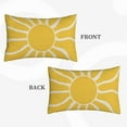 thumbnail image 4 of Summer Pillow Covers 12x20 Set of 2, Yellow Sunshine Decorative Outdoor Throw Pillow Covers Modern Farmhouse Cushion Case Linen Square for Home Couch Sofa, 4 of 6