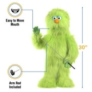 30 Green Monster Puppet, Full Body Ventriloquist Style Puppet