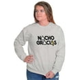 thumbnail image 3 of Nacho Gracias Foodie Food Lover Gym Unisex Plus Fleece Graphic Sweatshirt Brisco Brands 2X, 3 of 5