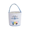 thumbnail image 1 of Wosthever Bolsa de conejito Canasta de Pascua Conveniencia Cubos de vacaciones Suministros para niños Patrones surtidos decorativos Bolsas con Almacenamiento y organización del hogar Huella Huevo Azul, 1 of 6