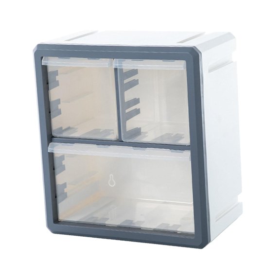 yotijay Mini Drawer Organizer Desktop Storage Drawers Jewelry Storage Box Large Capacity 3 Lattices