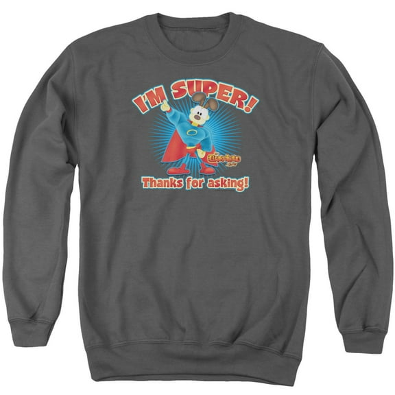 Garfield Super Adult Crewneck Sweatshirt Charcoal