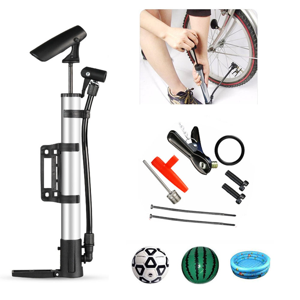 Pressure Gauge Aluminum Alloy Basketball Inflatable Toy Portable Bicycle Pump