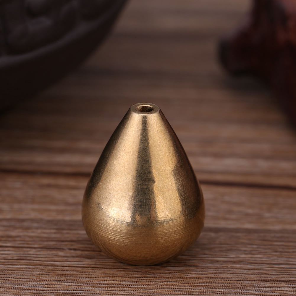 HPiano 6 PCS Brass Incense Holders Mini Water Drop Shape Incense Stick Holders Censer Accessories for Bedroom Tea Room Home Fragrance,Home Decoration Handicraft Gift 