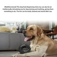 thumbnail image 2 of Dog Puzzle Toys,Dog Tire Chewing Toy Bite Resistant Treat Dispensing Rubber Aggressive Dog Tug Toy with Rope for Medium Large Dogs Improve Your Dog's Intelligence (Black), 2 of 9
