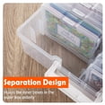 thumbnail image 4 of Caja de almacenamiento de fotos Scrapbloom transparente con 16 estuches de 10 x 15 cm, 4 of 7