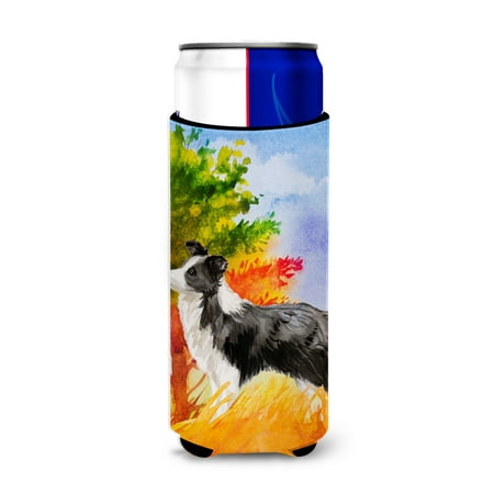 

Carolines Treasures CK1955MUK Fall Border Collie Michelob Ultra Hugger for slim cans Slim Can multicolor