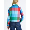 thumbnail image 4 of Free Assembly Women's Plaid Cropped Chore Jacket, Sizes XS-XXL, 4 of 7