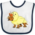 thumbnail image 3 of Inktastic Easter Duck Triceratops Boys or Girls Baby Bib, 3 of 4
