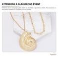 thumbnail image 4 of WRITWAA Unique Conch Shell Pendant Set - Stylish Beach and Party Jewelry Accessory for Women and Teens, 4 of 7