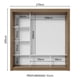 thumbnail image 4 of Ropero Closet Madesa 3 Puertas 2 Espejos MG, 4 of 10