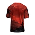 thumbnail image 5 of DORKASM Mens Halloween Shirts Short Sleeve Pumpkin Comfy Tshirt Crew Neck Ghost Graphic Spooky 2026 T Shirt Skeleton Fall Winter Fashion Pullover Red 3XL, 5 of 6