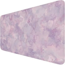 Open Box HSMIENK LARGE EXTENDED GAMING MOUSE PAD STITCHED (31.5X15.7IN) - MARBLE PURPLE
