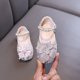 thumbnail image 5 of Niñas de Cuero Patente Mary Jane Zapatos de Verano Casual Strass Perla Rendimiento Zapatos de Baile para Niñas Lentejuelas Sandalias Princesa, 5 of 8