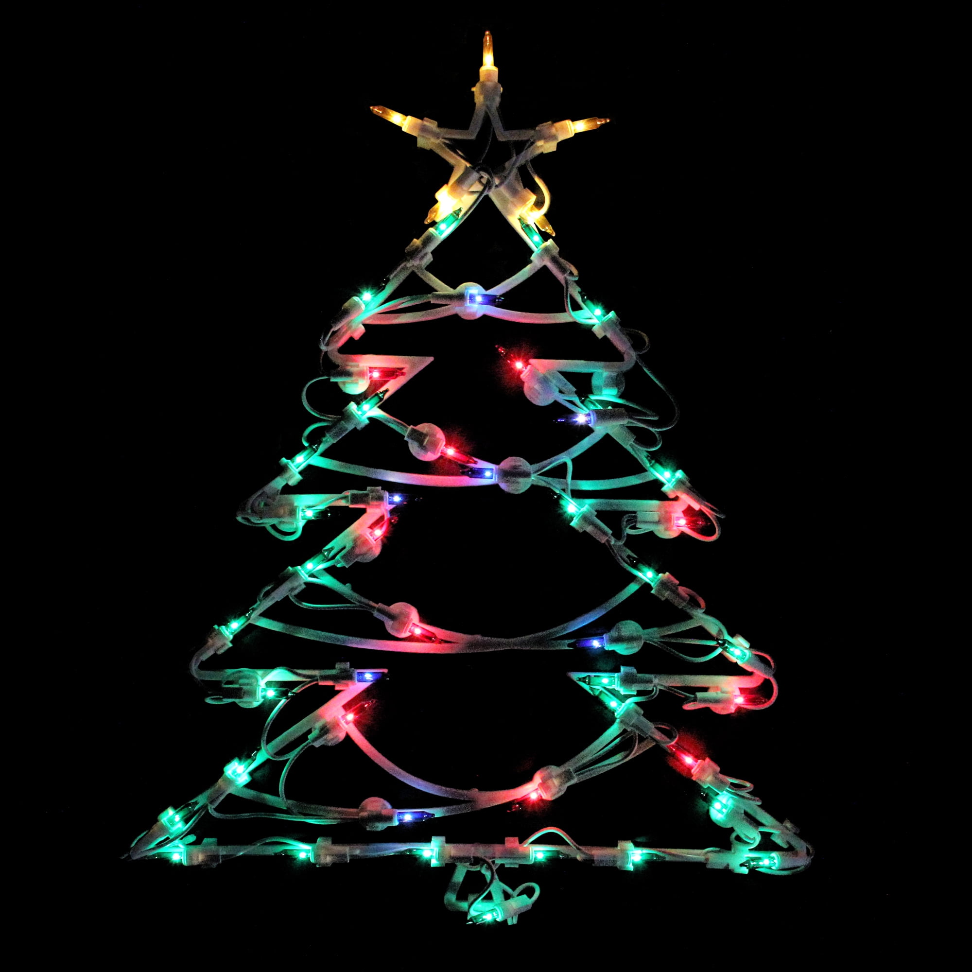 18 Lighted Tree Christmas Window Silhouette Decoration Walmart