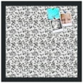 thumbnail image 2 of PinPix 16x16 Custom Cork Bulletin Board Floral Black Roses Poster Board Has a Fabric Style Canvas Finish, Framed in Floral Black Roses, by ArtToFrames (PinPix-165), 2 of 6