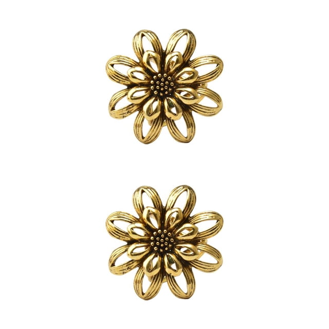 Qarigey Bufanda anillo elegante oro plata bufandas Pin aleación Vintage moderno exquisito envoltura abrazadera regalos para mujeres joyería pañuelo oro 2piezas Qarigey CBP189973