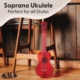 thumbnail image 2 of Ukelele Kala Maritime Red Soprano de 4 cuerdas Waterman Sea Glass, 2 of 6