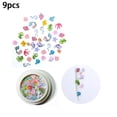 thumbnail image 2 of 3D Floral Sequin Decal (Non Self Adhesive Non Sticker) Color Mixed Nail Pieces Flower Design Ultra Wood Pulp Sequins for DIY Decoration, 2 of 5