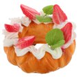 thumbnail image 2 of Dona realista, dona artificial, postre falso, modelo de exhibición de fotografía, dona de fruta, decoración, dona realista, imán de nevera, 2 of 7