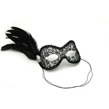 Success Creations Ballroom Black Lace Mask for Women