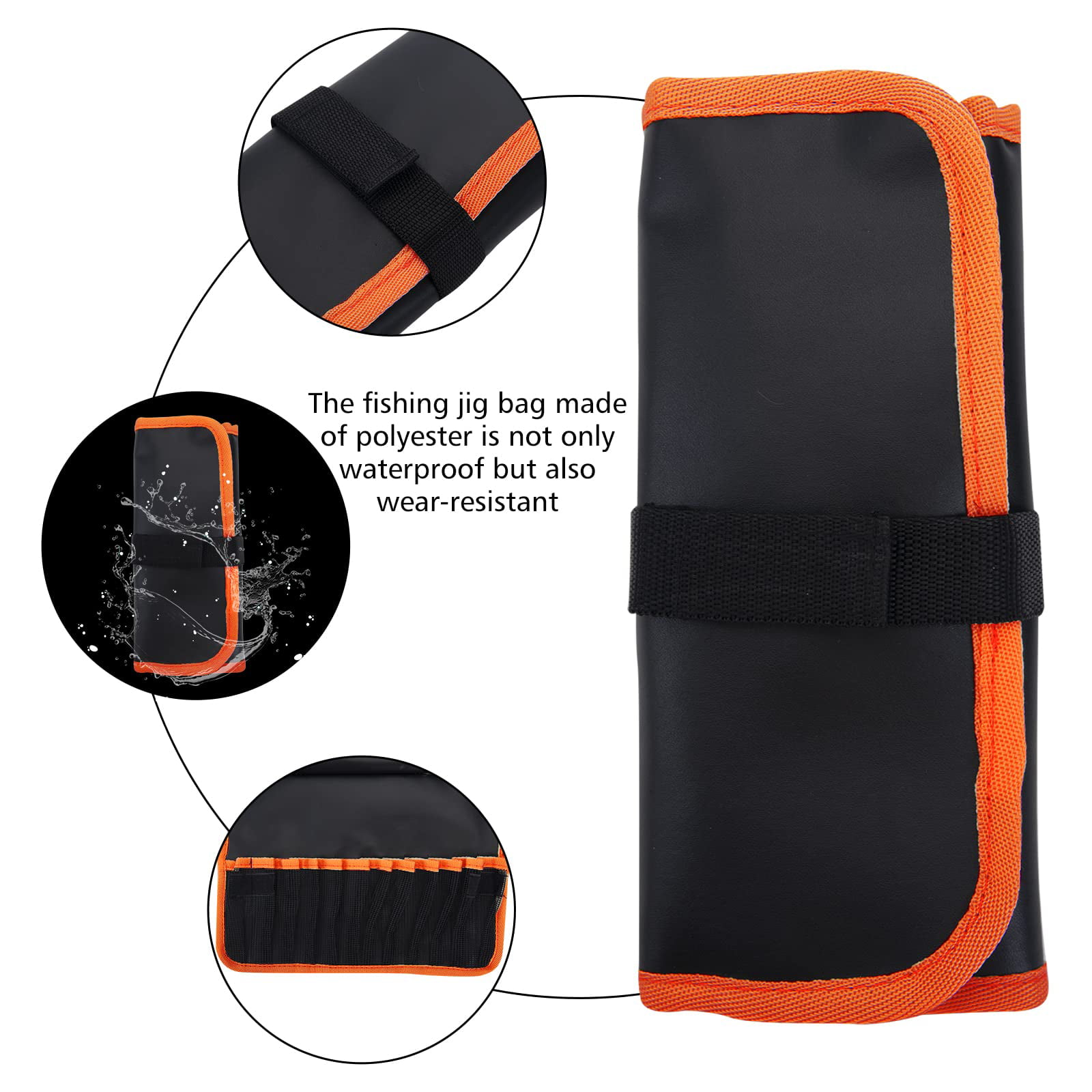Goture Fishing Jigs Bag Waterproof Foldable Fishing Tackle Storage