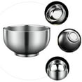 thumbnail image 4 of LOLIPPYY Stainless Steel Noodle Bowl for Home Use Silver Soup Salad and Snack Serving Bowl, 4 of 10