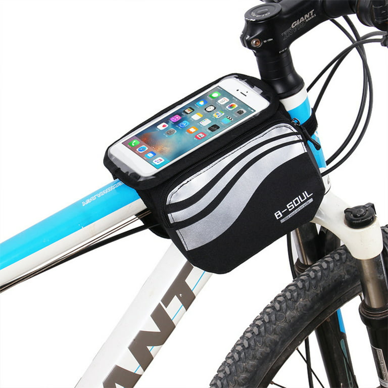 BetterZ Bike Top Tube Bag Storage Pouch Bicycle Accessories Inch Phone - Walmart.com