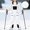 White, variant on BXJX Girls Snow Bibs, Skiing Warm Water Resistant Windproof Fleece Lined Winter Pants with Adjustable Strap Blue Size 8 T