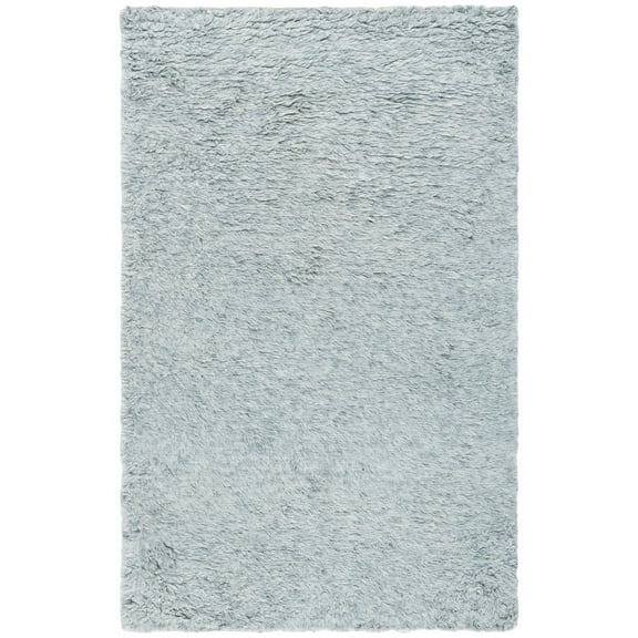 SAFAVIEH Casablanca Grozda Solid Wool Area Rug, Teal, 5' x 8'