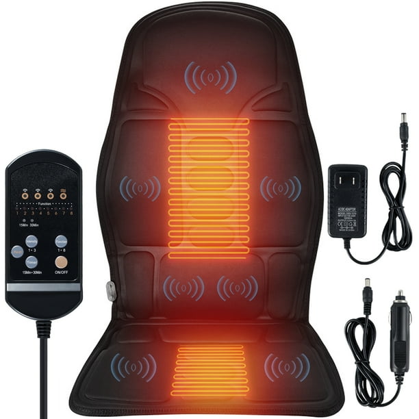 Chair Massage Pad Back Massager with Heat Vibration Seat Massage