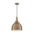 thumbnail image 3 of 60/7077-Nuvo Lighting-Bellcap-1 Light Large Pendant in Nautical/Coastal Style-12 Inches Wide by 8.13 Inches High-Burnished Brass Finish, 3 of 3