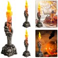 thumbnail image 4 of 3 Velas Brillantes Terror Halloween Batería para Y Adultos Color Rojo, 4 of 6