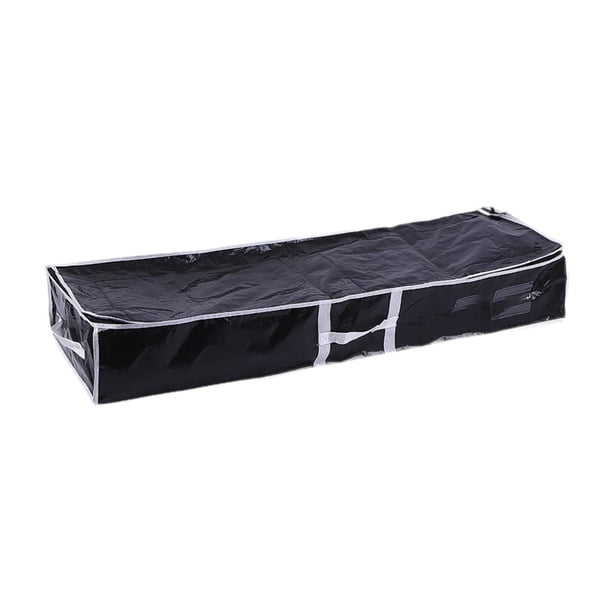 Bolsa organizadora para envolver regalos, bolsa de almacenamiento debajo de la cama, organizador de papel para envolver regalos Negro Blanco
