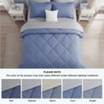 thumbnail image 5 of U by Bedsure Twin Reversible Comforter Set - 5 Pieces Blue Bedding, Bed in a Bag with Alternative Comforter, Sheets, Pillowcases & Shams, 5 of 7