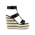 thumbnail image 3 of BLISSFUL STEP Women's Strappy Espadrille Wedges Platform Sandals Black 7.5, 3 of 8