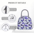 thumbnail image 4 of Balery Butterflies Bolsa de Almuerzo para Mujeres, Caja de Almuerzo, Bolsa de Almuerzo Pequeña Impermeable, Tote de Almuerzo Reutilizable con Gran Capacidad, 4 of 6