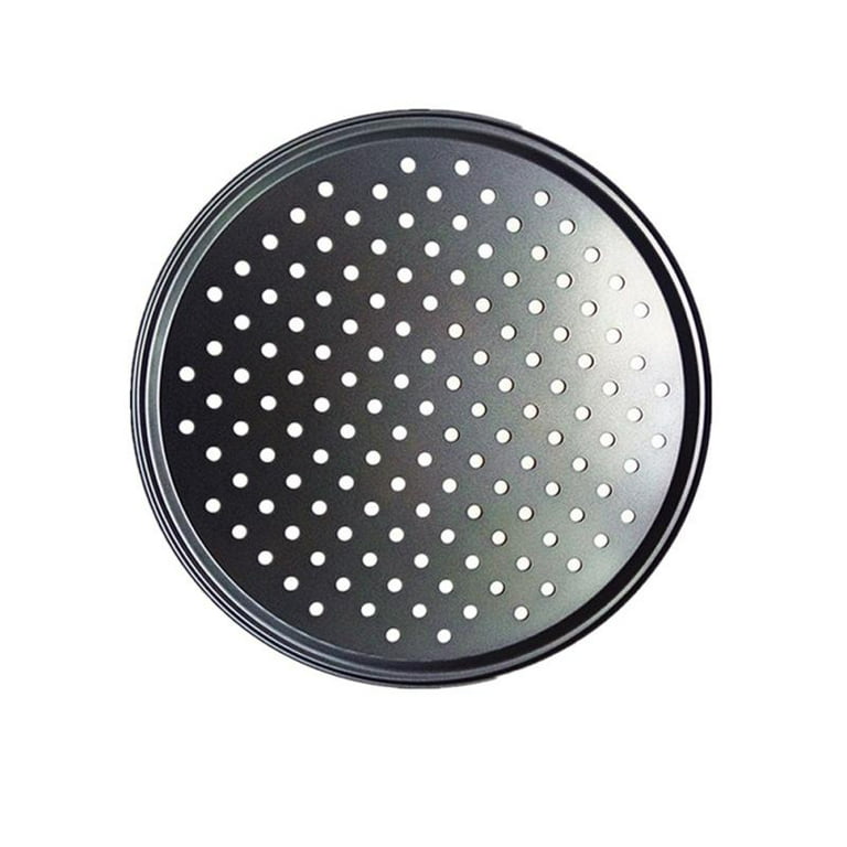 AirBake Nonstick Pizza Baking Pan Perforated Aluminum Round 15.75, Silver  Color
