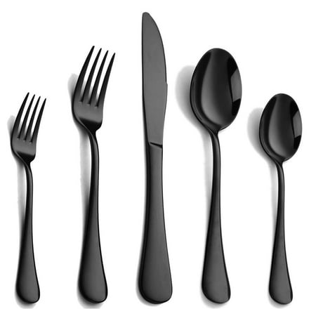 

30PC Flatware Set Stainless Steel Eating Utensils Cutlery Includes Knives/Spoons/Forks Tableware for Home Restaurant Party Dishwasher Safe Mirror Polished