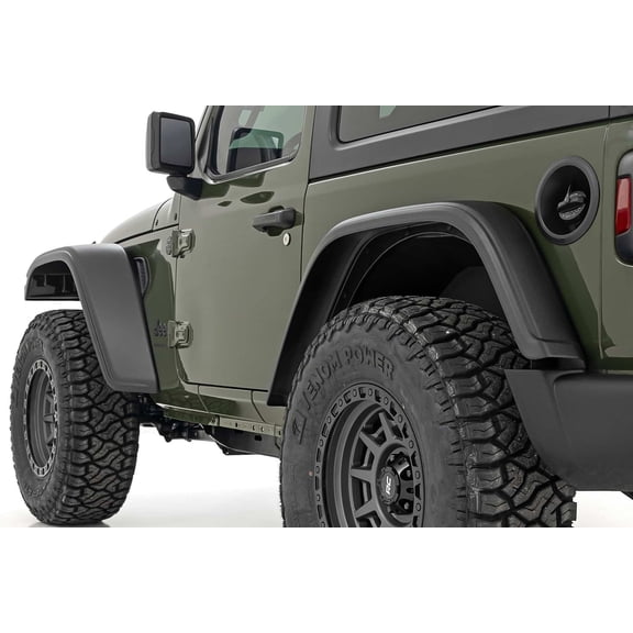 Rough Country WF1 Fender Flares for 2018-2026 Jeep Wrangler JL - A-J01822