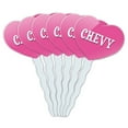 thumbnail image 1 of Chevy Heart Love Cupcake Picks Toppers - Set of 6, 1 of 1