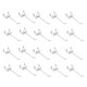 thumbnail image 1 of Gancho de pared Inteprter 20 Piezas perforado para taller color plata, 1 of 6