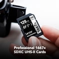 thumbnail image 2 of Lexar Professional SDXC Memory Lexar LSD128CBNA1667LEXAR, 2 of 7