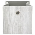 thumbnail image 6 of Mainstays Collapsible Fabric Cube Storage Bins, Gray Wood, 4 Pack, 10.5 in x 10.5 in x 10.75 in, 6 of 9