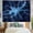 Blue, variant on Autumn Mountain River Landscape Tapestry, Snow Peaks Wilderness Forest Nature Wall Hanging for Bedroom, Cabin, Dorm & Rustic Home Decor