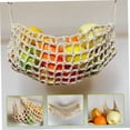 thumbnail image 6 of Cotton Rope Hanging Fruit Basket w/ Hooks - Breathable Banana Holder for Kitchen, RV or Boat. Rustic Farmhouse Decor!, 6 of 6