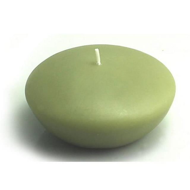 Bougies Flottantes Vert Sauge 3 Po. -12 Pcs-Boîte
