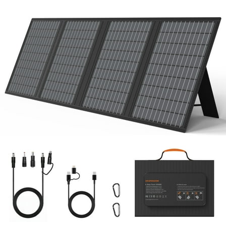 MHPOWOS 60W Portable Solar Panel Charger Foldable USB Solar Phone Charger for Camping Hiking Backpacking