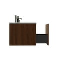thumbnail image 4 of Wall Mounted Bathroom Vanity, 30 Inch Single Bathroom Vanity Set with Ceramic Sink and Storage Cabinet, Wood Hanging Bath Cabinet for Small Space, 4 of 7