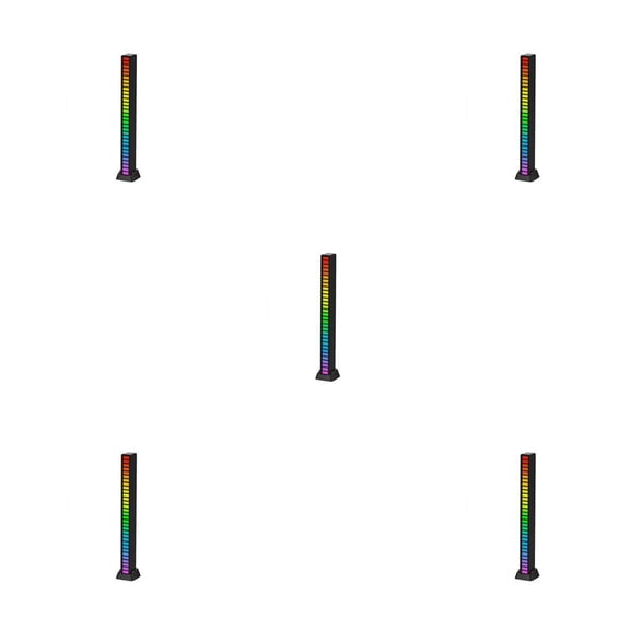 Bearachild Luz recargable colorida RGB para juegos, Control de sonido activado por voz, lámpara inalámbrica tipo c, accesorio de iluminación Type2 NO2